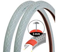 2x Set Gomma Bicicletta Grigio 28 " 28 x 1,75 Pollici Etrto 47-622 Fahrrad-Decke