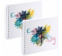 2x Set Hama Album Fotografico Battesimo Comunione Cresima Foto-Buch 50x Pagine