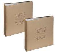 2x Set Hama Album Fotografico Foto-Buch 100x Pagine 200x 10x15 Foto Einschieben