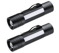2x Set Hama LED Torcia Elettrica Alluminio Magnete Chiaro 180 Lumen Lavoro