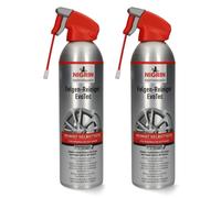 2X SET Nigrin EvoTec Pulitore Per Cerchi Aerosol Autoattivante Spray Cura