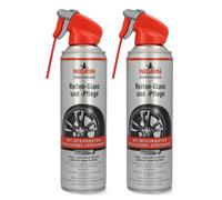 2x Set Nigrin Reifen-Pflege Reifen-Glanz Spray Pulizia Protezione Auto-Reifen