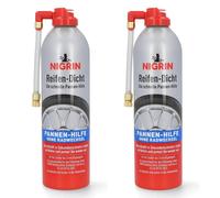 2x Set Nigrin Reifendicht-Mittel Assistenza Auto Moto Pannen-Spray Reifen-Pilot