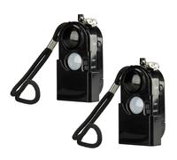2x Set Personalarm 3in1 Panico Allarme Tasca Sirena 100dB Nero Unitec 47011