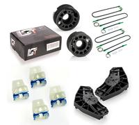 2x Set Riparazione Alzacristalli Anteriore Sinistra + Destra 2/3 Porte per VW