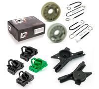 2x Set Riparazione Alzacristalli Anteriore Sinistra + Destra per VW Polo 6K