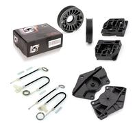 2x Set Riparazione Alzacristalli con Alloggiamento Set Posteriore L+R per Skoda