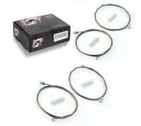 2x Set Riparazione Alzacristalli Flessibile Freno Anteriore SX + Dx per Peugeot