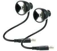2X Set Speedlink USB LED Lampada Collo D'Un Cigno Luce Per Notebook PC Laptop