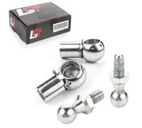 2x Set Testa Sferica Registrazione M8 Filetto 10mm Molle a Gas din 71803 71805