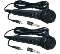 2X Set Thomson Microfono Dinamico Con Cavo Da 2,5M Jack Party DJ Mix Karaoke