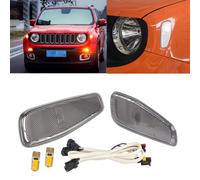 2x Side Marker Lamp Covers with LED Light Cable 68256049AA Fit forJeep Renegade