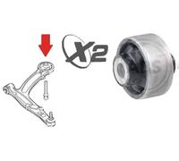 2X SILENTBLOCK BRACCIO SOSPENSIONE ANT FIAT PANDA DAL 2003 IN POI ORIGINAL TRW