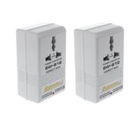2X SINGWAY 100W 110V / 120V A 220V / 240V Step- & Down Convertitore di Tensione Trasformatore di Viaggio Bianco