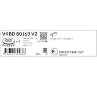 SKF VKBD 80160 V2 Disco freno
