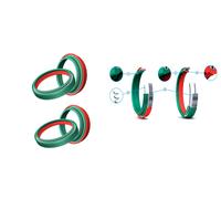 2X SKF DUAL COMPOUND GUARNIZIONI + COPERCHI PER POLVERI WP 48 FORCELLA