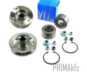 2x SKF VKBA 3455 Ruota + 2x Mozzo Ruota Anello Sensore ABS per Audi VW Golf IV