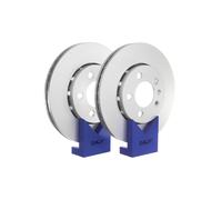 2x SKF VKBD 80003 V2 Disco Freno Ventilato Ø256mm VA per Audi A1 A2 A3