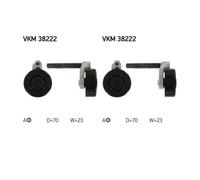 2X SKF VKM 38222 Tensionatore Cinghia A V Per BMW E46 E39