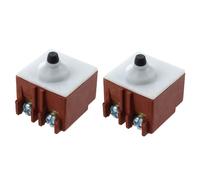 2X Smerigliatrice angolare AC 250V 6A 125V / 12A DPST pulsante interruttore per 6-100