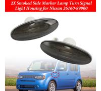 2X Smoked Side Marker Lamp Turn Signal Light Housing per Nissan 26160-89900 Y0