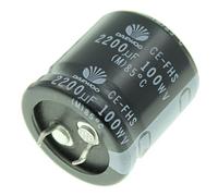 2x Snap-In Elko Condensatore 2200µF 100V | Condensatore elettrolitico fino ad una temperatura di 85°C | 30x30mm | 2200uF FHS2A222MKSA Daewoo