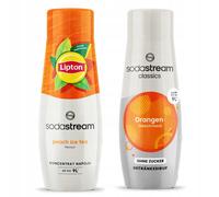 2x Sodastream Lipton Ice Tea Pesca + Arancia Zero Saturator