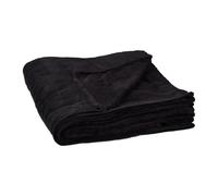 2x soffice coperta extra large in poliestere color nero pile tinta unita 200x220