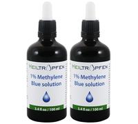 2x Soluzione di blu di metilene 1% gocce liquide 2x 100ml Purezza ultra elevata
