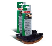 2x Sonax 04167410 Tessuto & Pelle Spazzola Textilbürste Pulizia Pelle Pulitore