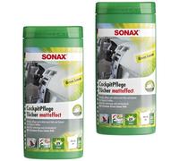 2x SONAX Cockpitpflegetücher Matteffect Verde Lemon Box Spazi Interni Cura