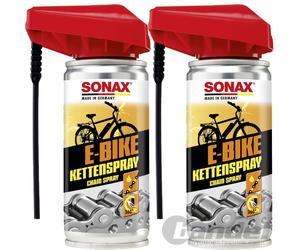 2X SONAX E-BIKE Spray Catena Con EASYSPRAY 100ML Grasso Spray Catena E-Bike