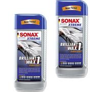 2X SONAX XTREME BrilliantWax 1 Hybrid NPT Cera Dura Sigillatura 500 Ml