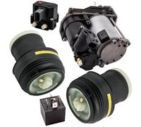 2x Sospensione Aria posteriore + Compressore + Valvola for BMW X5 E70 X6 E71 E72