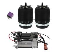 2x Sospensioni Pneumatiche Molla Aria Posteriori +Compressore for Audi A6 C6 4F