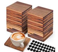 2X(Sottobicchieri In Legno Vuoti per Incisione , Vuoti per Incisione. B1G4)7102