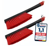 2x Spazzola Neve Scopino Nero Rosso Murska Spazzaneve 395mm Originale Finlandia