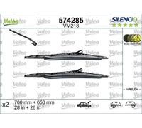 2x Spazzola tergicristallo anteriore Spazzola tergi a staffa 574285 VALEO