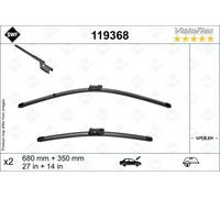 2x Spazzola tergicristallo anteriore Spazzole flat blade 119368 SWF per RENAULT