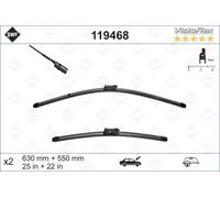 2x Spazzola tergicristallo anteriore Spazzole flat blade 119468 SWF per VW SEAT