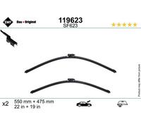 2x Spazzola tergicristallo anteriore Spazzole flat blade 119623 SWF