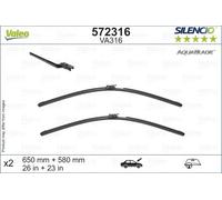 2x Spazzola tergicristallo anteriore Spazzole flat blade 572316 VALEO