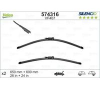 2x Spazzola tergicristallo anteriore Spazzole flat blade 574316 VALEO