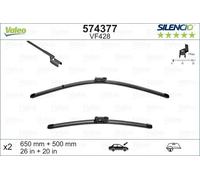 2x Spazzola tergicristallo anteriore Spazzole flat blade 574377 VALEO per VOLVO