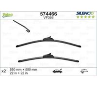 2x Spazzola tergicristallo anteriore Spazzole flat blade 574466 VALEO