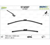 2x Spazzola tergicristallo anteriore Spazzole flat blade 574597 VALEO per DS