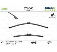 2x Spazzola tergicristallo anteriore Spazzole flat blade 574643 VALEO per BMW VW