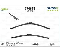 2x Spazzola tergicristallo anteriore Spazzole flat blade 574676 VALEO per FORD