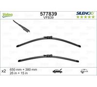 2x Spazzola tergicristallo anteriore Spazzole flat blade 577839 VALEO per FIAT