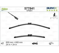 2x Spazzola tergicristallo anteriore Spazzole flat blade 577841 VALEO per VW